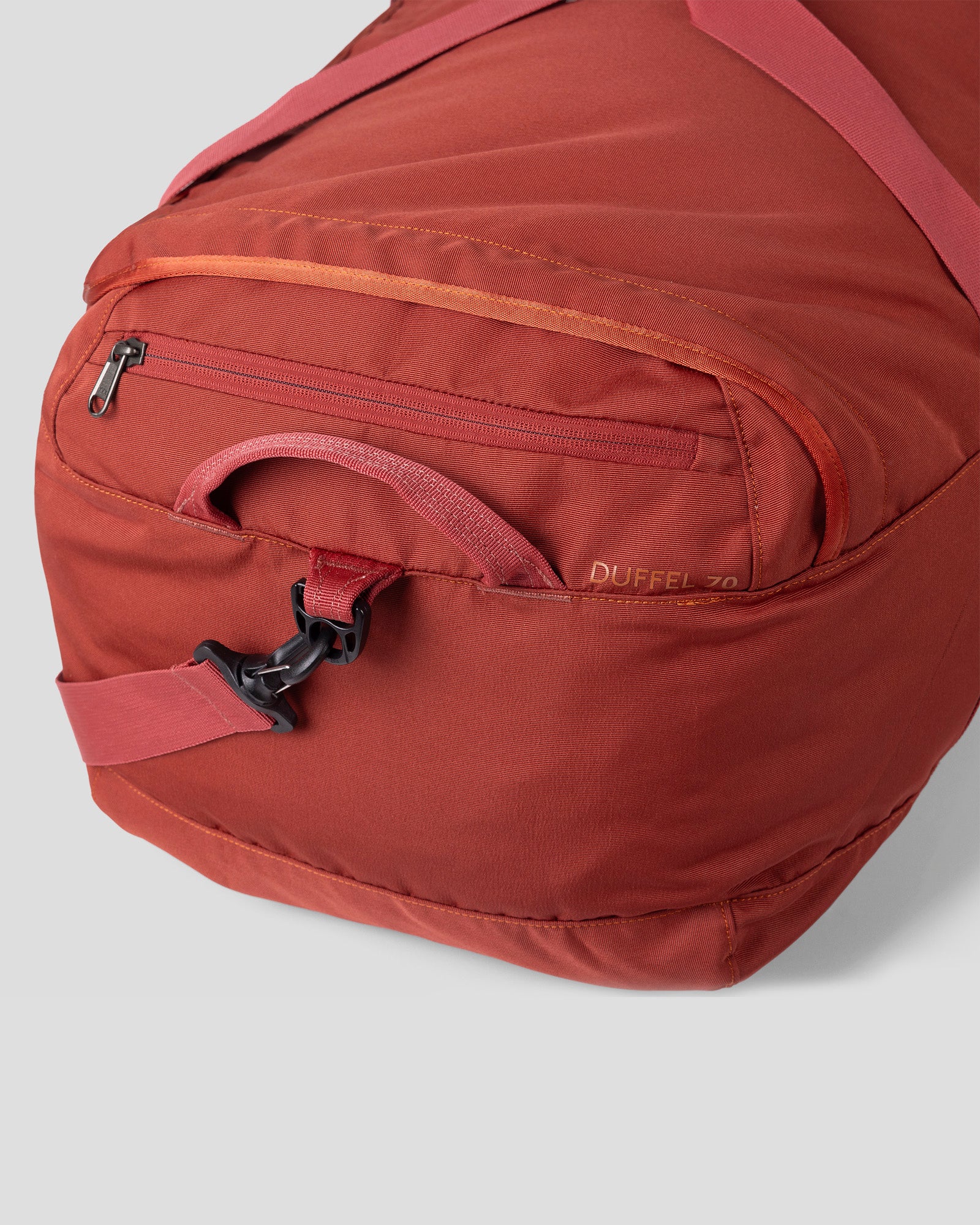 70L Indus Base Duffel Bag - Durable Redwood Travel Duffel for Camping, Hiking & Gym - Water-Resistant Large Capacity Carry-On Luggage