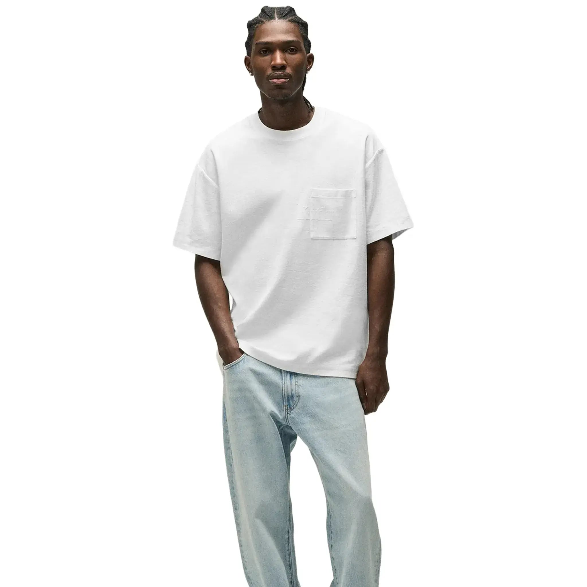 Kith Quinn White T-Shirt for Men - Classic Cotton Crewneck Tee - Casual Streetwear Essential for Everyday Wear & Outfits