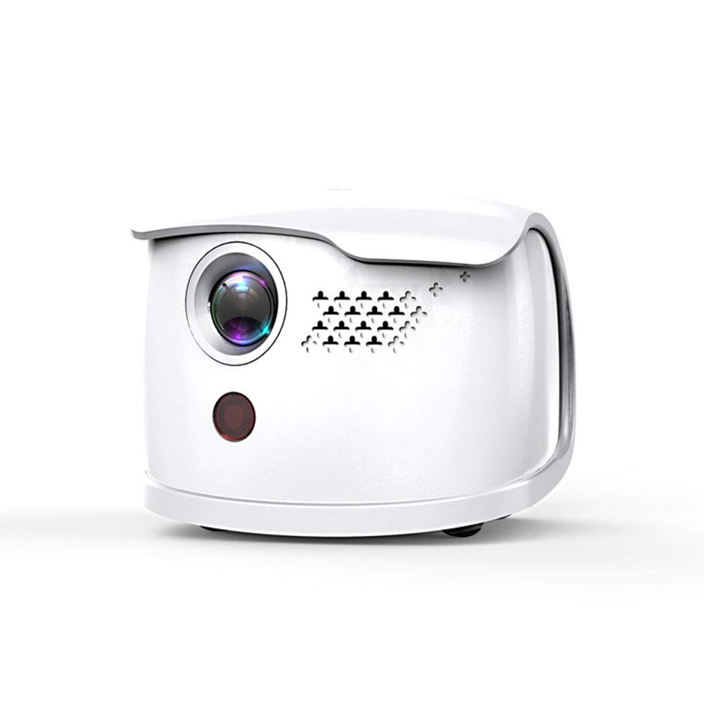 Mini Portable Projector - Smart Wireless Bluetooth & WiFi HD Home Theater LED Video Projector - HDMI/VGA/USB/AV Compatible - Works with TV Stick, PS4, Laptop - Perfect for Movies, Gaming & Outdoor Entertainment (White)