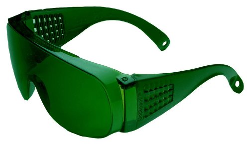 Jackson Safety 29058 V10 Unispec II Safety Glasses - IRUV Shade 3.0 Lenses & Temples - Pack of 50 - Ideal for Welding, Construction & Industrial Work Protection