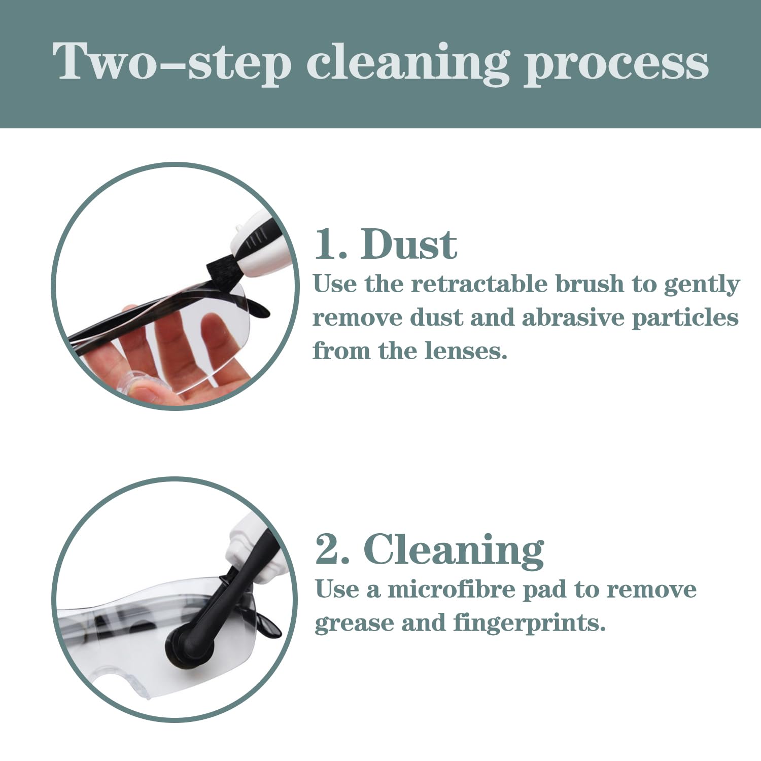 Premium Microfiber Glasses Cleaner Kit (3 Pack) - Ultra Soft Spectacle & Eyeglass Cleaning Cloths with Scratch-Free Technology | Portable Travel Size for Glasses, Sunglasses & Screens | Perfect for Home, Office & On-The-Go Use