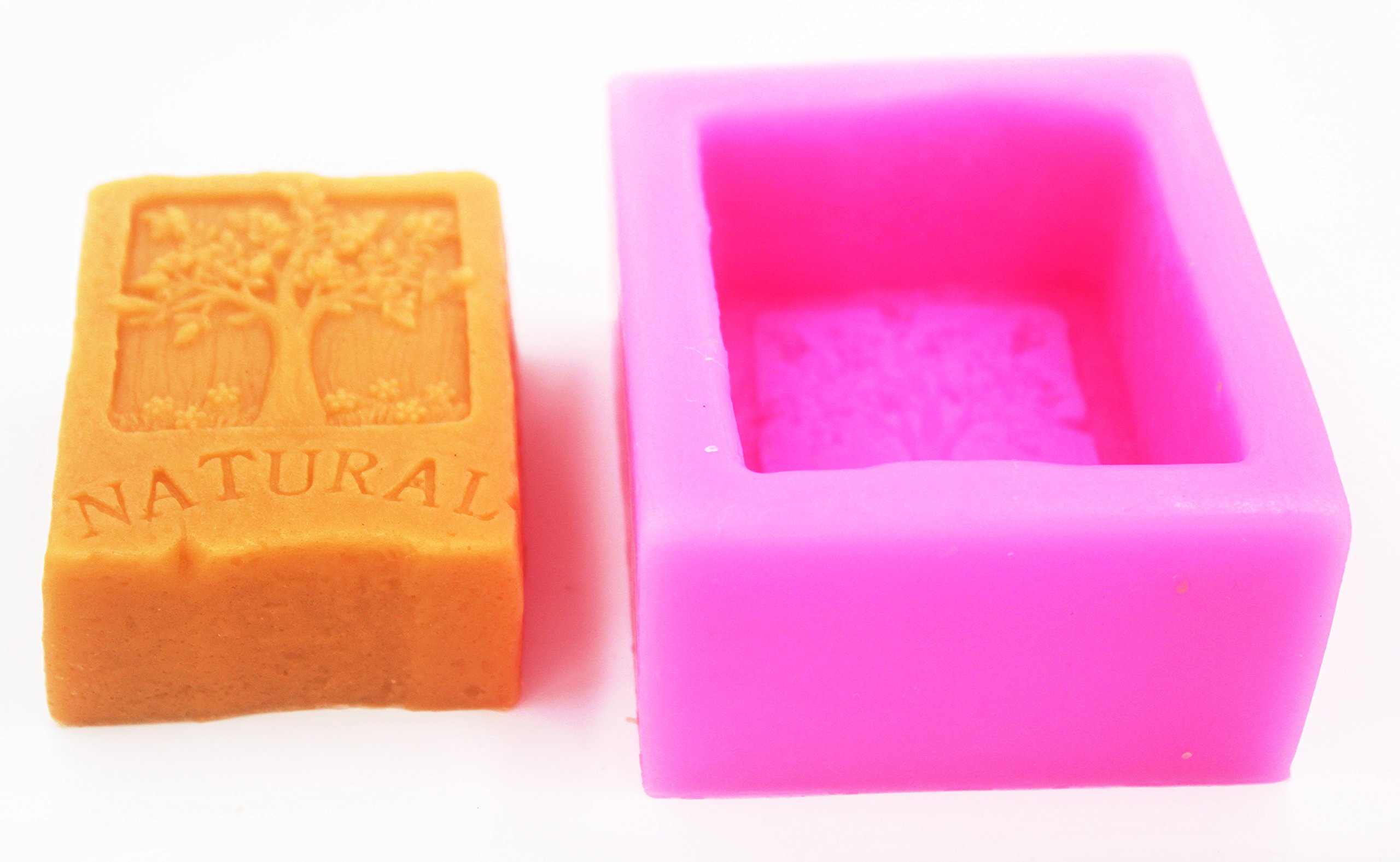 Longzang Natural S0217 Silicone Soap Mold DIY Handmade Craft Art Molds for Soap Making, Bath Bombs, Candles & Resin Crafts