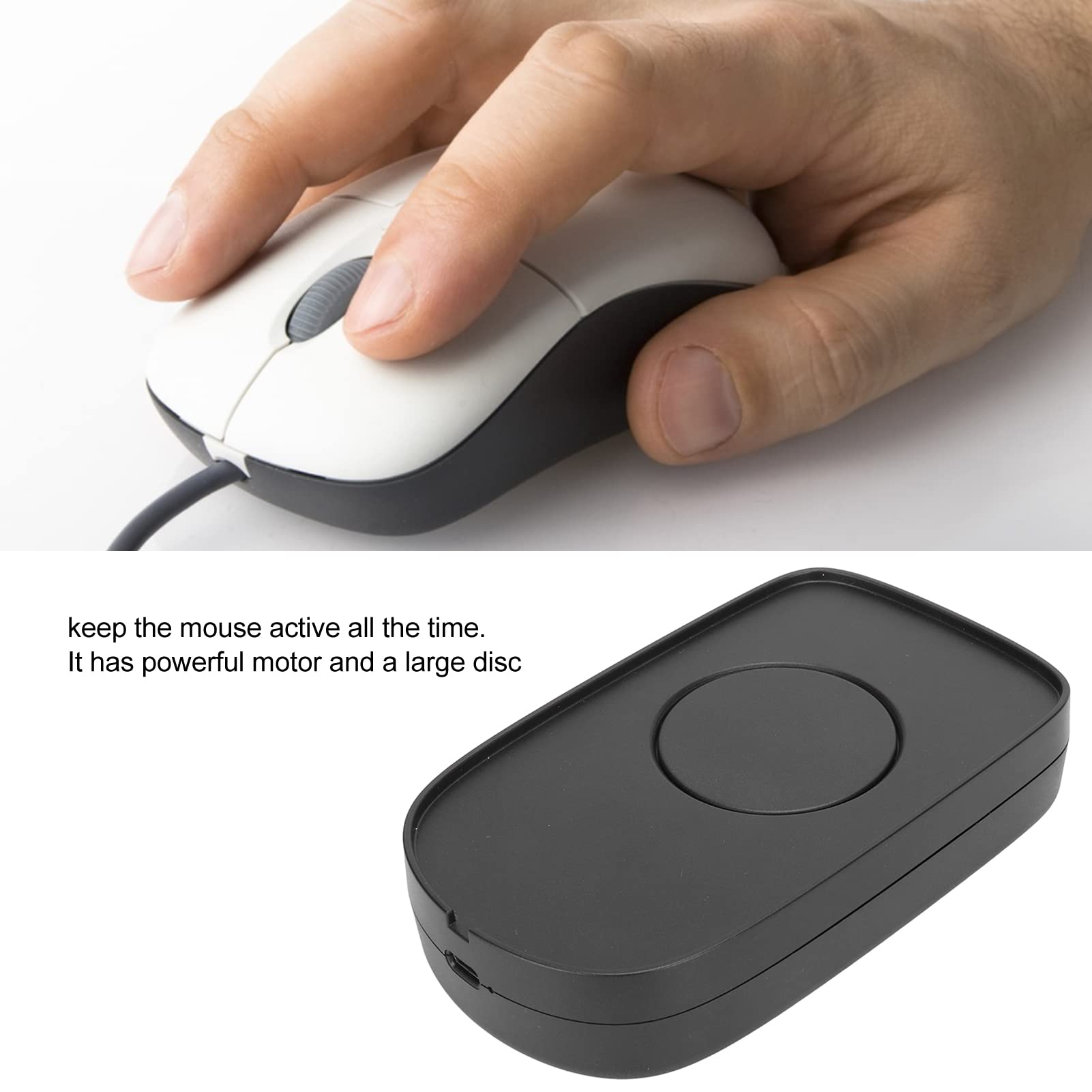 Automatic Mouse Mover Jiggler - USB Computer Mouse Mover to Prevent Sleep Mode & Keep PC Active - Perfect for Remote Work, Online Meetings & Gaming