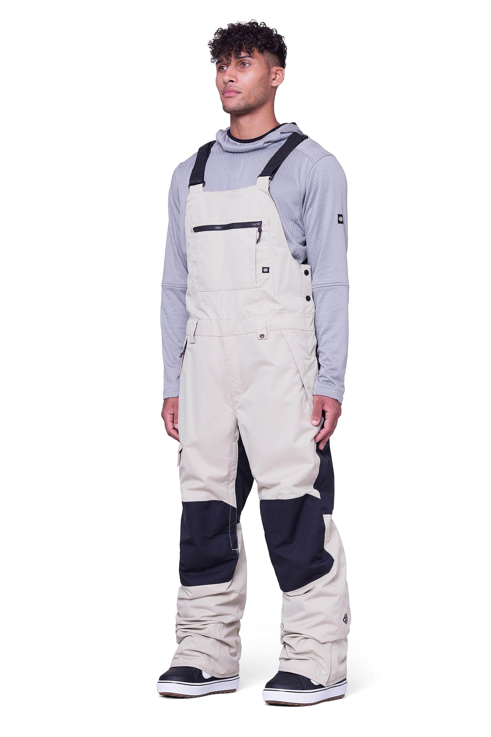 686 Men's Hot Lap Bib - Insulated Waterproof Snow Bibs for Skiing & Winter Sports - Thermal Ski Pants with Weather Resistance - Perfect for Ski Resorts, Snowboarding & Cold Weather Adventures