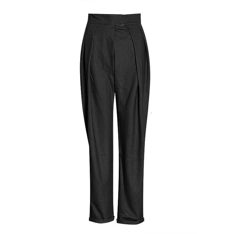 Women's High Waist Harem Pants - Soft Loose Casual Trousers for Autumn | Comfortable Boho Fashion Pants for Lounge, Yoga & Travel