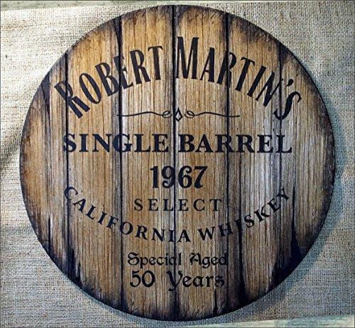 Vintage Whiskey & Beer Barrel Wall Decor - Handmade Distressed Wood Sign - Personalized Gifts for Men - Perfect for Home Bar, Man Cave & Living Room Decor