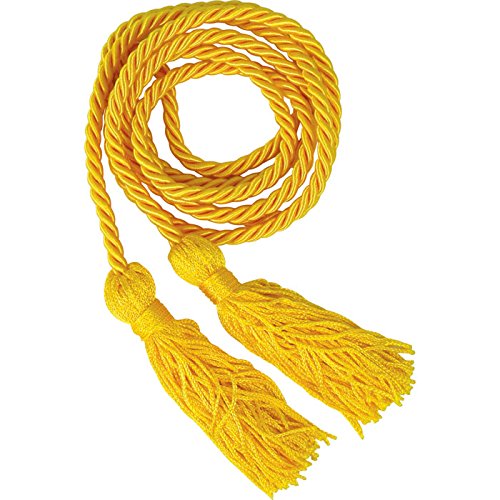 Jones School Supply - 50 Pack Gold Honor Graduation Cords for High School & College Graduates - Perfect for Honor Students, Academic Achievements & Graduation Ceremonies