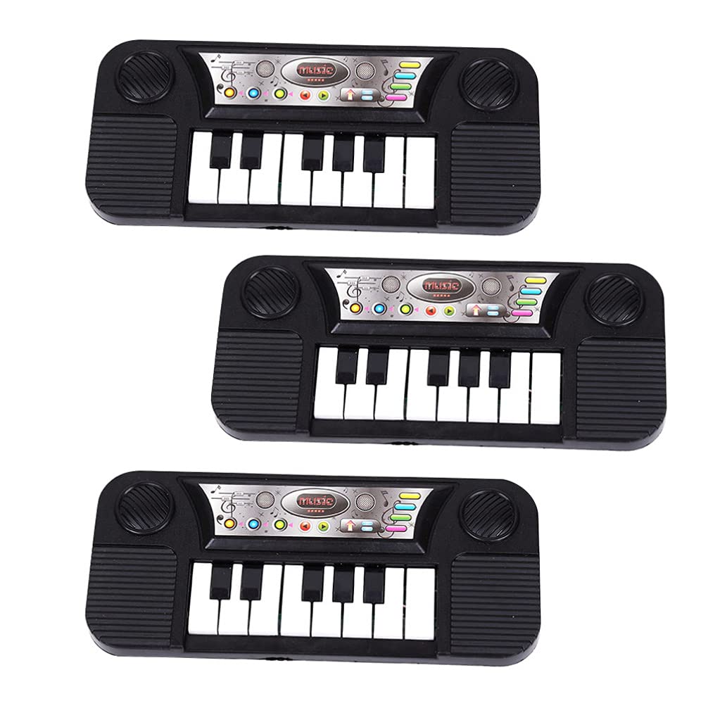 Toyvian 8-Key Electric Piano Keyboard Toy for Kids - 3-Piece Musical Play Set with Play Carpet - Educational Music Instrument for Toddlers & Babies - Perfect for Early Learning, Birthday Gifts & Playroom Activities