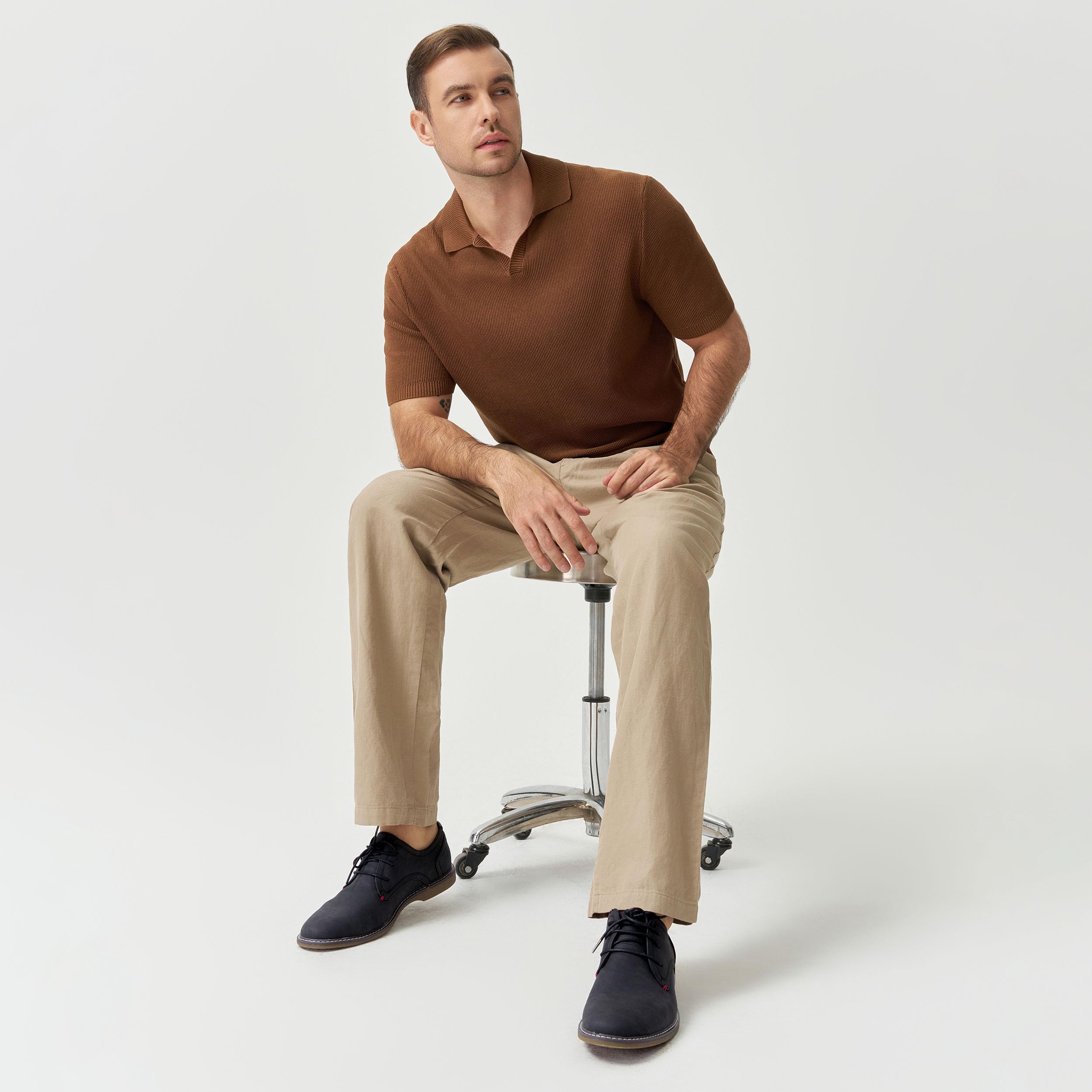 Jousen Men's Casual Dress Shoes - Retro Business Classic Oxford Shoes for Men | Perfect for Office, Weddings & Formal Events