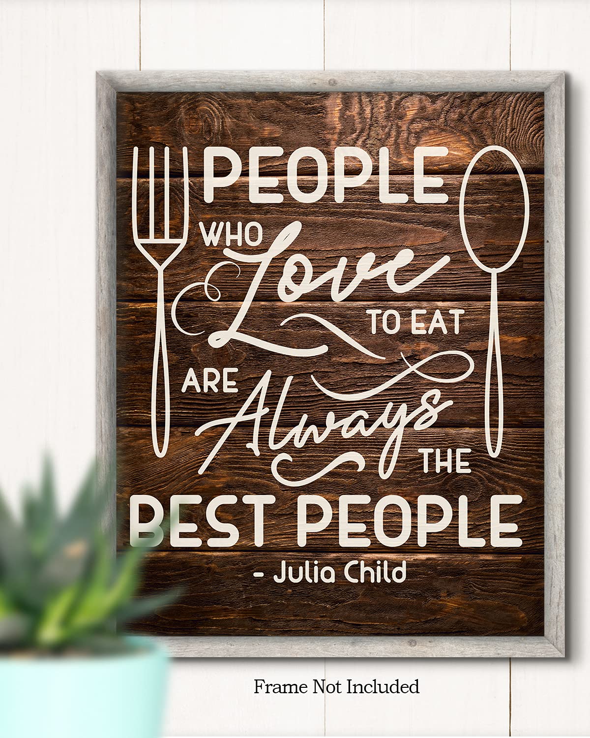 Julia Child Kitchen Wall Art - Chef Decor for Home & Restaurant