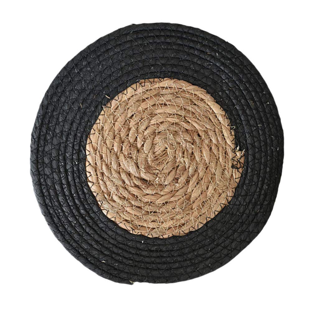 VALICLUD Round Woven Rattan Placemats - 10