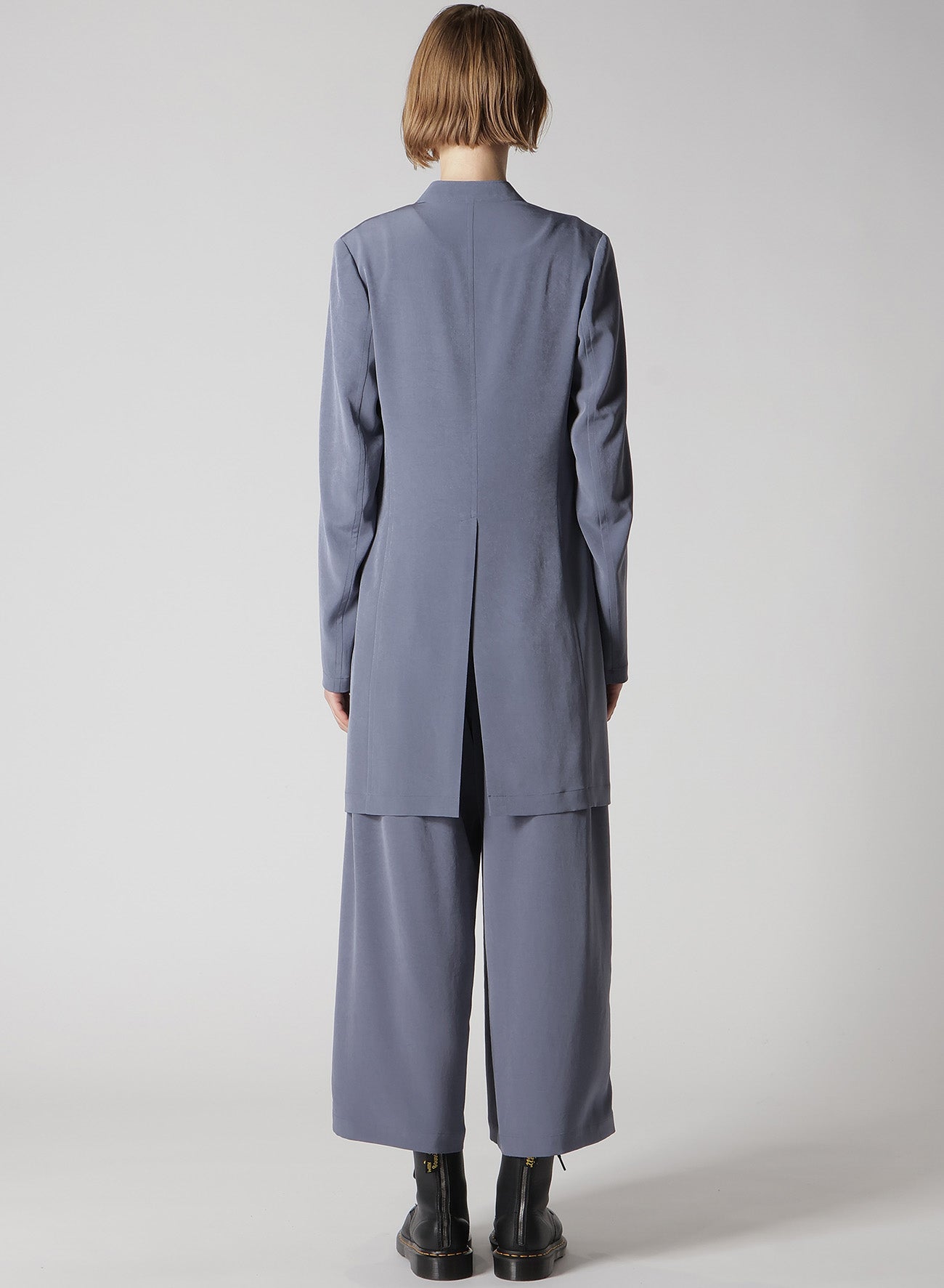 Elegant Crepe de Chine Collarless Jacket for Women - Lightweight & Stylish Blazer for Office, Dinner, and Casual Wear
