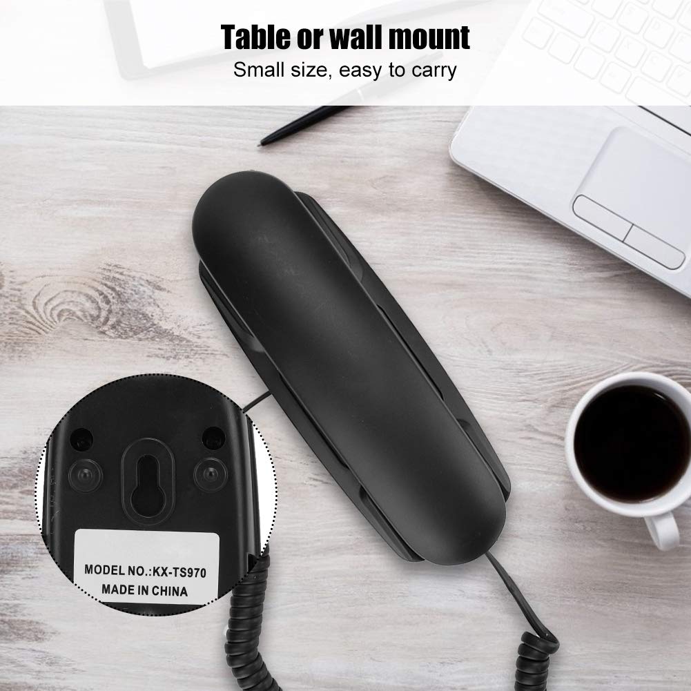 **Big Button Corded Landline Phone for Seniors - Desk & Wall Mount Wired Telephone with Last Number Redial - Clear Sound for Home, Office & Hotel Use**    *(Use Case: Perfect for elderly users, home offices, hotel lobbies, and businesses needing reliable wired communication with easy-to-see buttons.)*