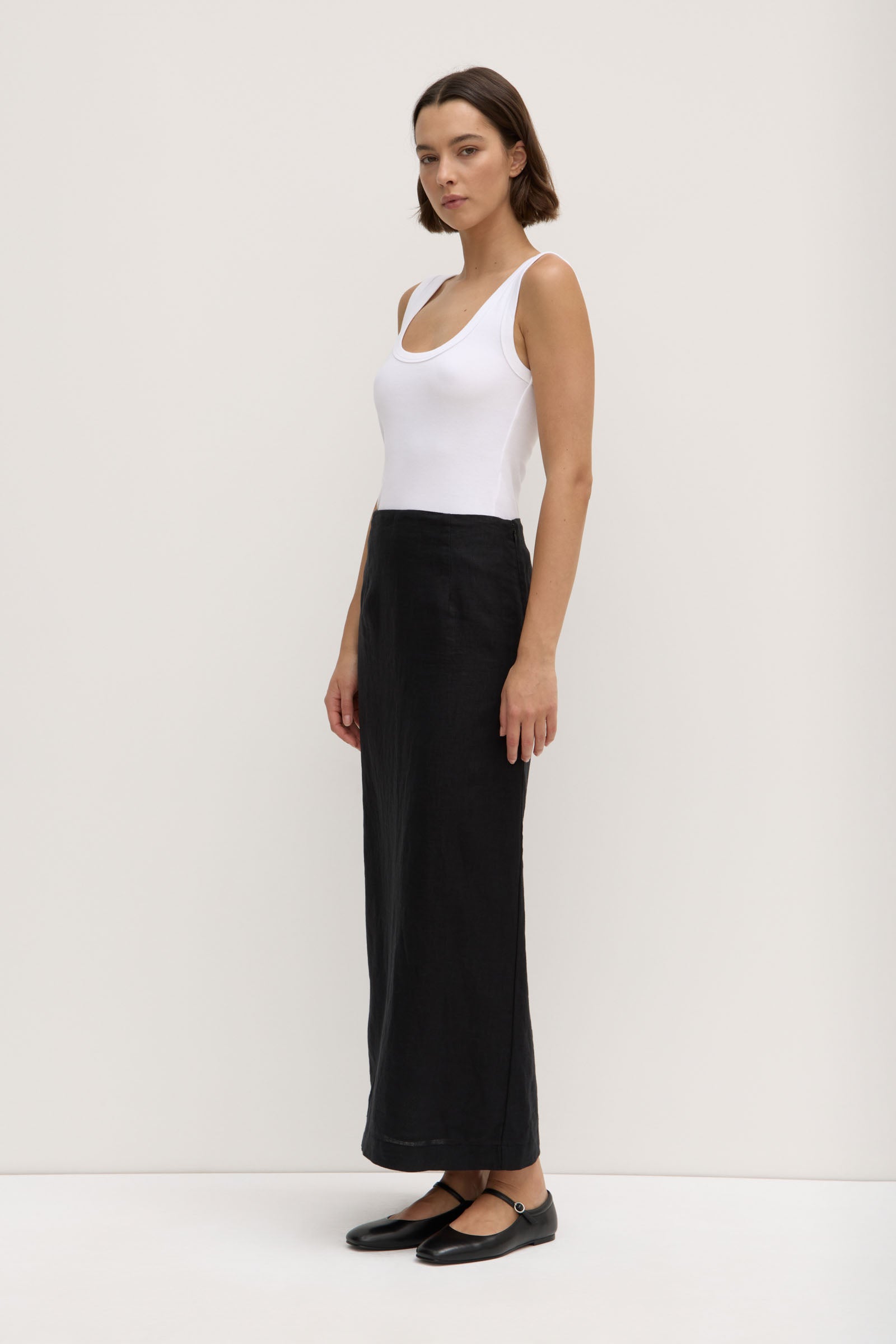 Solis Linen Maxi Skirt for Women - Flowy Boho Summer Beach Skirt with Pockets | Perfect for Vacation, Date Night & Casual Outfits