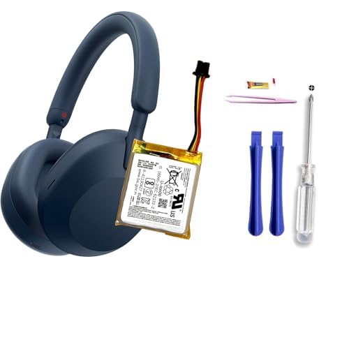Replacement 3.7V 1200mAh Battery for Sony WH-1000XM5 Wireless Bluetooth Noise Canceling Headphones with Tools - Perfect for Travel, Work & Music Listening