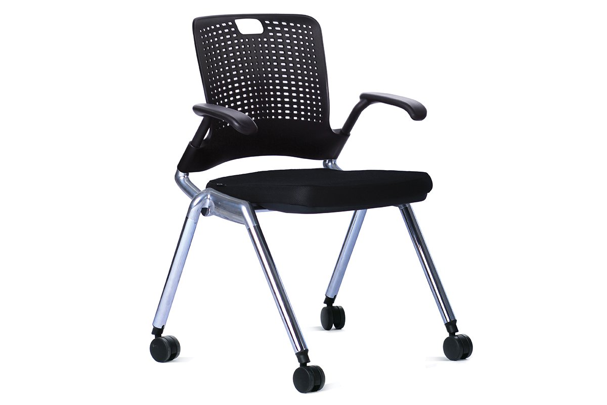 Ooh La La Rapta Training Chair - Adjustable Chrome Frame Office Chair for Home & Gym Workouts | Perfect for Yoga, Pilates & Fitness Training