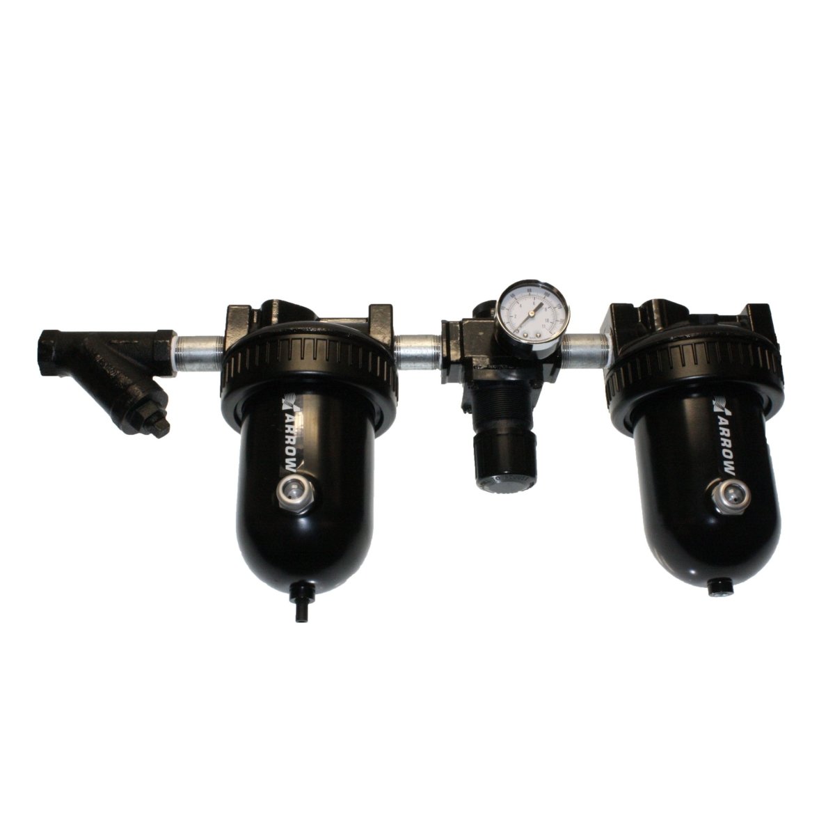 2FRL3/4 Pneumatic FRL Unit - Air Filter Regulator Lubricator Combo for Industrial Automation Systems | Perfect for Air Compressor Systems, Manufacturing Equipment & Pneumatic Tools