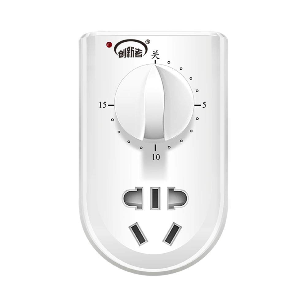 CXZTCL 15-Minute Mechanical Timer Switch - Plug-in Countdown Timer with Automatic Shutoff for Lamps & Fans | Perfect for Home, Office & Workshop Use