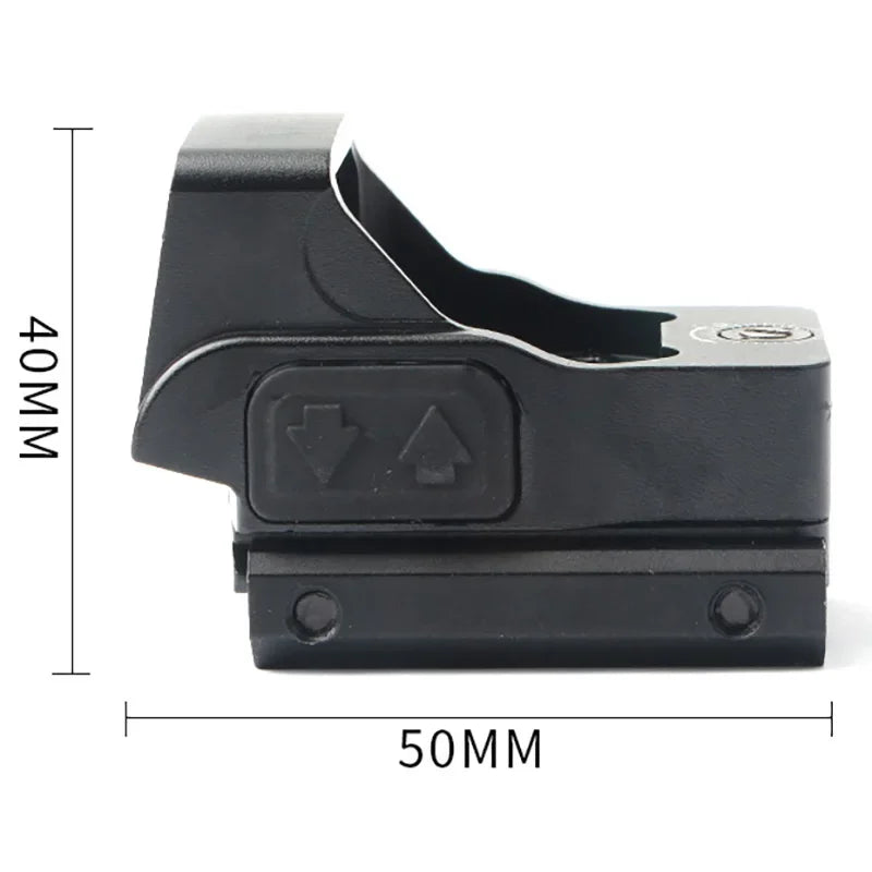 Tactical 550 Red Dot RMR Mini Reflex Sight with Glock Mount | 3MOA Holographic Scope for Airsoft Pistols | Perfect for Target Shooting, Home Defense & Tactical Training