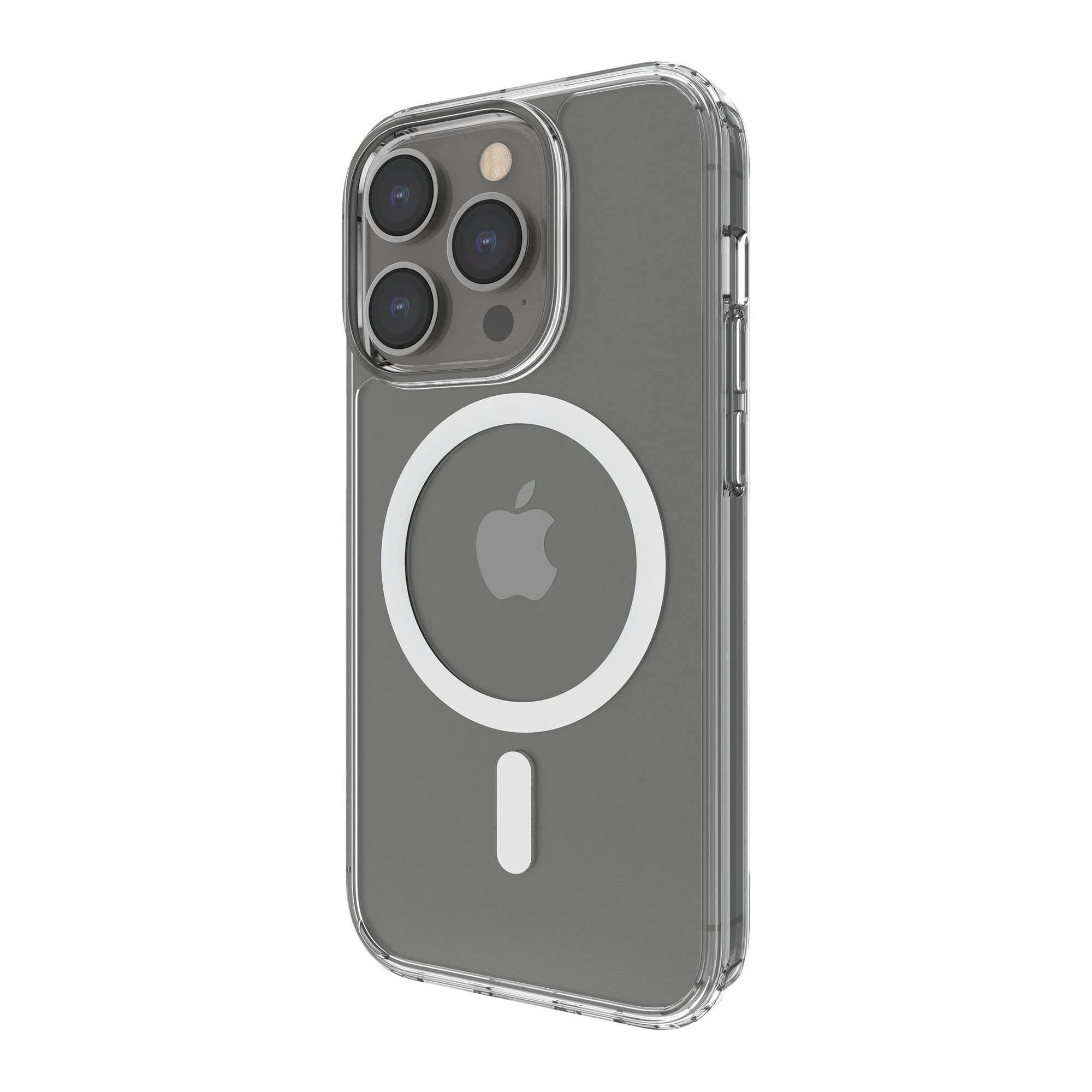 Belkin MagSafe Compatible iPhone 14 Pro Case - Clear Magnetic Protective Cover with Built-in Magnets & Raised Edge Bumper for Camera Protection | Works with MagSafe Wireless Charging | Perfect for Everyday Use, Travel & Outdoor Activities