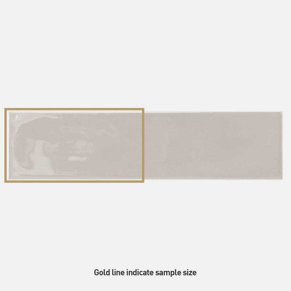Metro Light Grey Wave 68x280 Glossy Ceramic Subway Tile - Perfect for Kitchen Backsplash, Bathroom Walls & Modern Interior Design