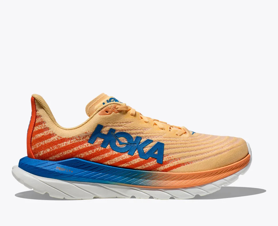 HOKA Mach 5 Running Shoes for Men - Lightweight Performance Sneakers in Impala/Vibrant Orange | Perfect for Road Running, Training & Daily Wear