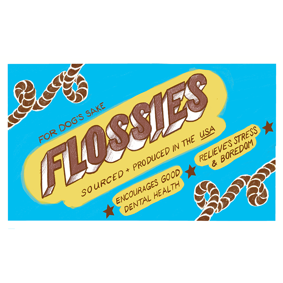 Natural Dental Chews for Dogs - Flossies Dog Teeth Cleaning Treats | Promotes Oral Health & Fresh Breath - Perfect for Daily Dental Care & Training Rewards