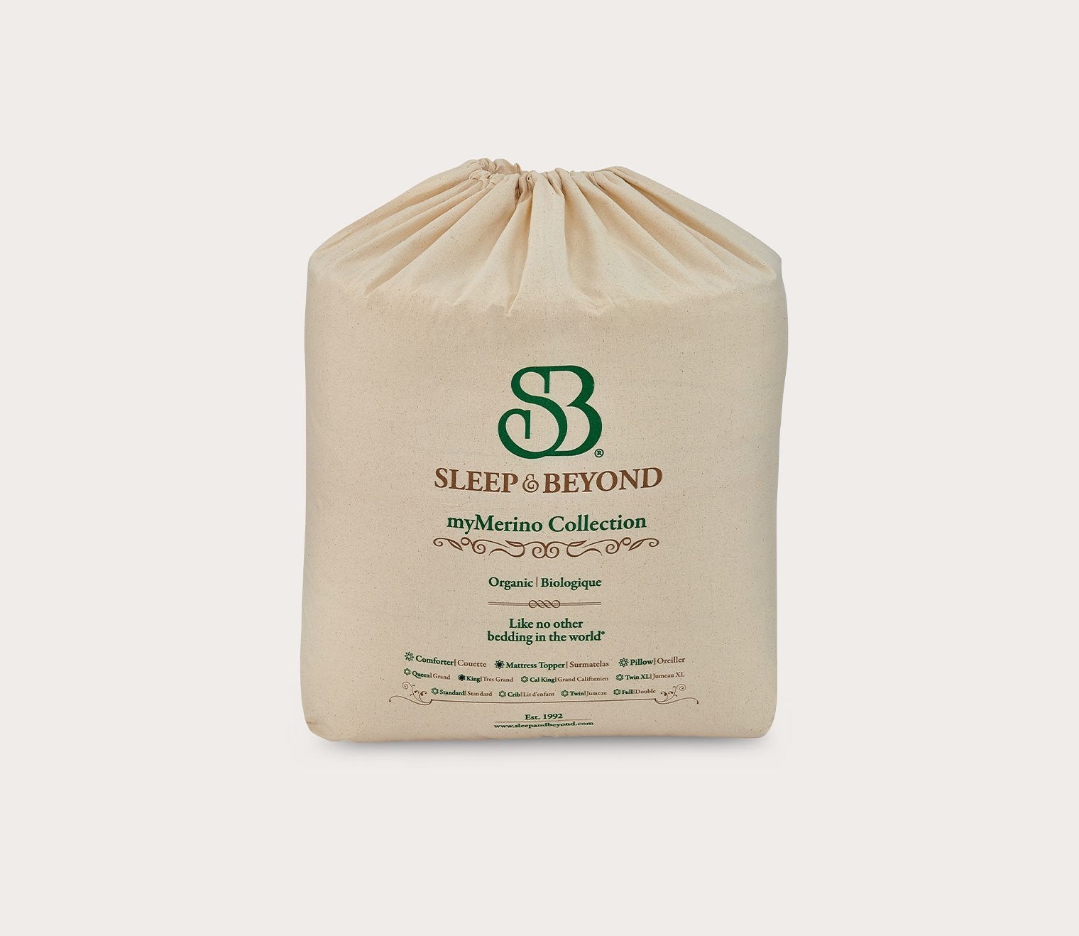 Organic Merino Wool Comforter by Sleep & Beyond - All-Season Luxury Bedding for Better Sleep, Hypoallergenic & Temperature Regulating - Perfect for Master Bedrooms, Guest Rooms & Cozy Nights
