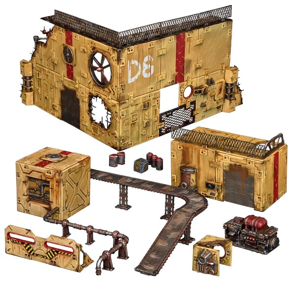 Mantic Games Terrain Crate: Industrial Zone - Scenery Set for Tabletop Wargaming & Miniature Battles - Perfect for Warhammer 40K, D&D and Sci-Fi RPG Game Scenes