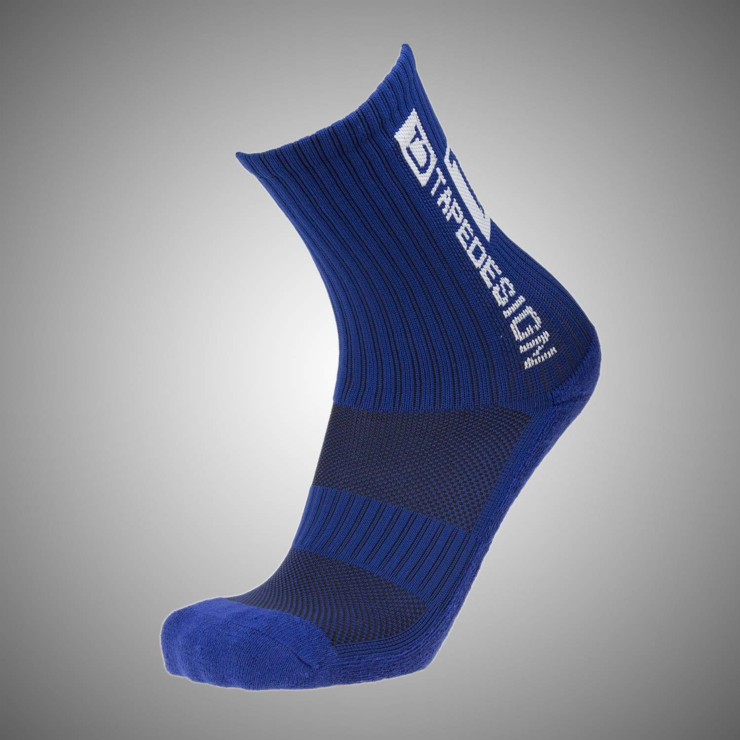 TapeDesign Mid-Calf Soccer Socks for Men & Women - Breathable Cushioned Football Socks - Perfect for Soccer, Training, and Sports Performance