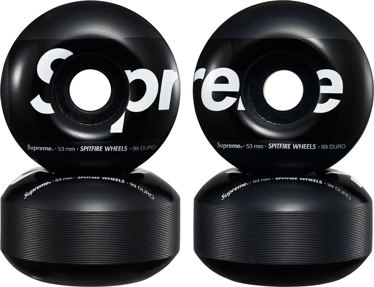 SS23 Supreme Spitfire Shop Wheels Set of 4 - High-Performance Skateboard Wheels for Street & Park Skating