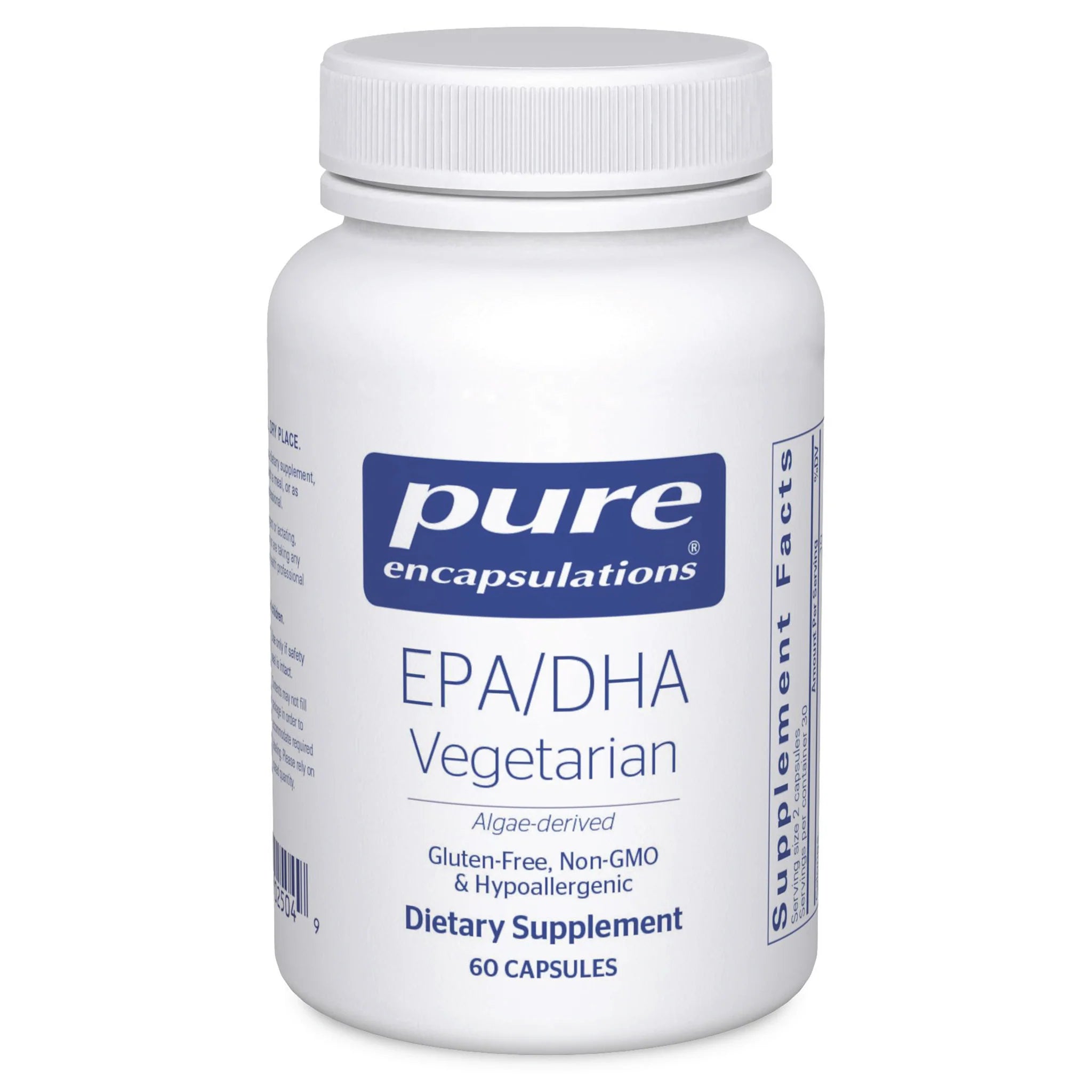 Best EPA/DHA Vegetarian Omega-3 Supplement - Plant-Based Algae Oil for Heart & Brain Health - Supports Cognitive Function & Cardiovascular Wellness - Perfect for Vegans, Pregnant Women & Active Lifestyles