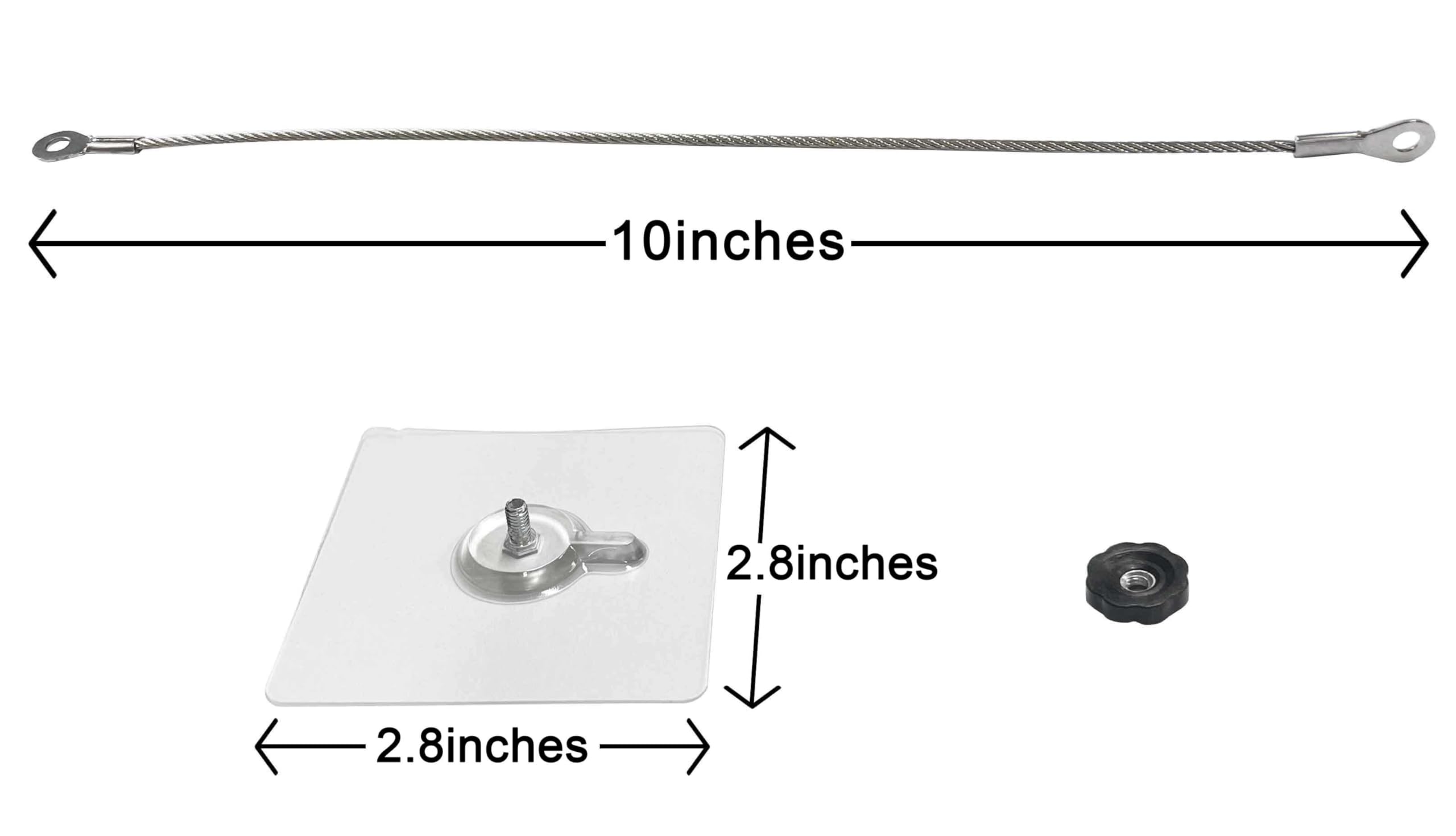 10 Inch Stainless Steel Furniture Straps - Baby Proofing & Earthquake Safety Anchors (6 Pack) | No-Drill Anti-Tip TV Straps for Child Safety & Furniture Stability | Perfect for Nursery, Living Room & Earthquake Preparedness