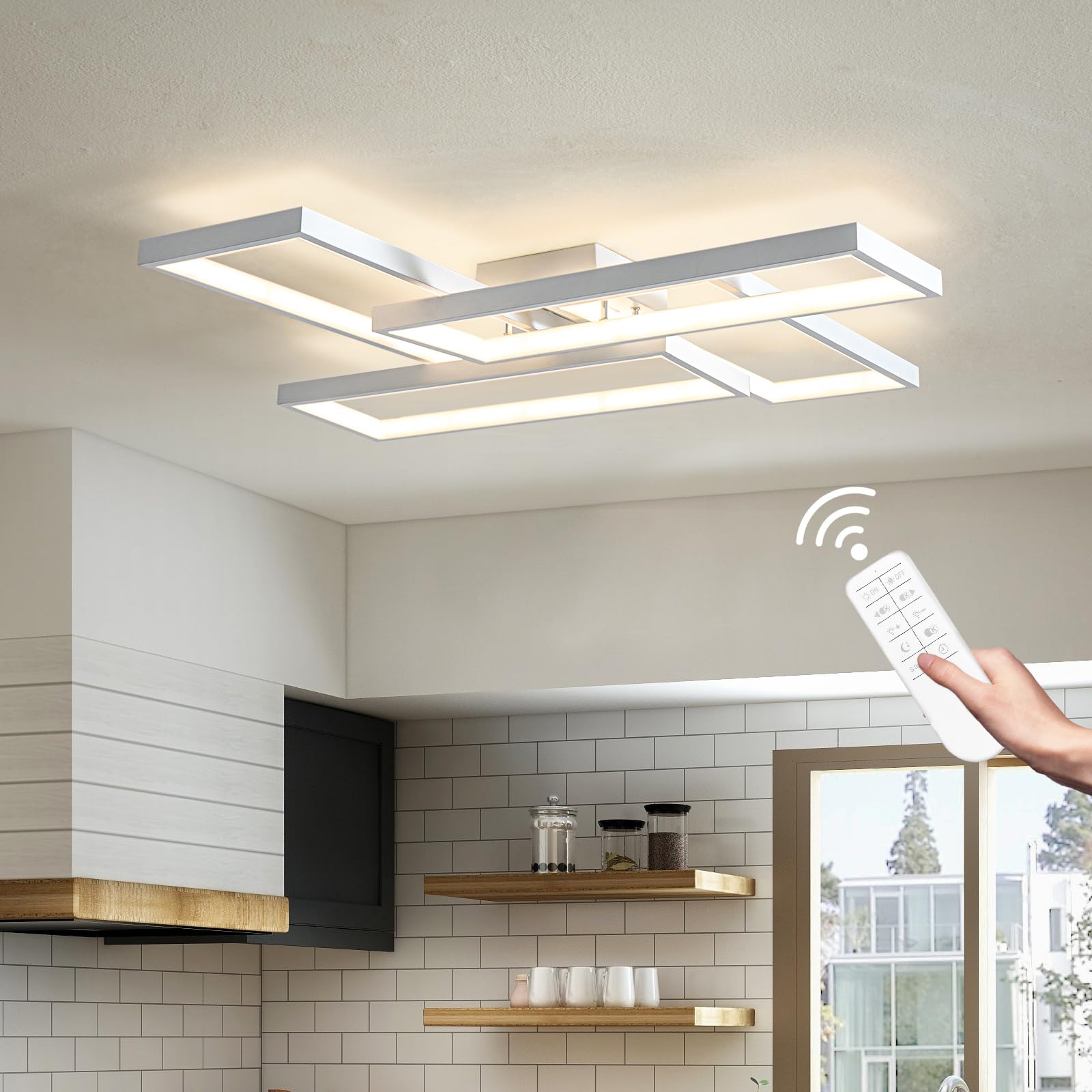 Modern LED Flush Mount Ceiling Light Fixture - 26