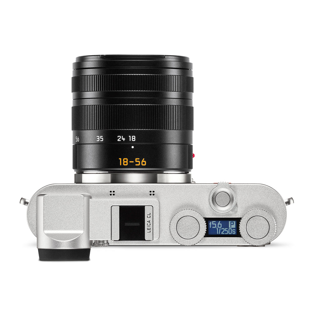 Leica CL Vario Kit with Vario-Elmar-TL 18-56mm f/3.5-5.6 ASPH Lens (Silver) - Professional Mirrorless Camera for Travel & Street Photography