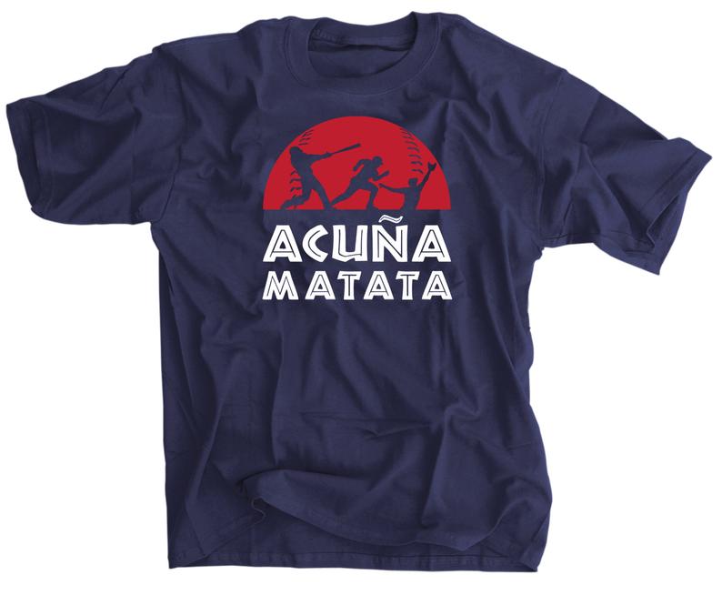 Acuna Matata Baseball Shirt - Official MLB Licensed Jersey for Men - Comfortable & Stylish Fan Apparel for Baseball Games, Sports Events & Casual Wear