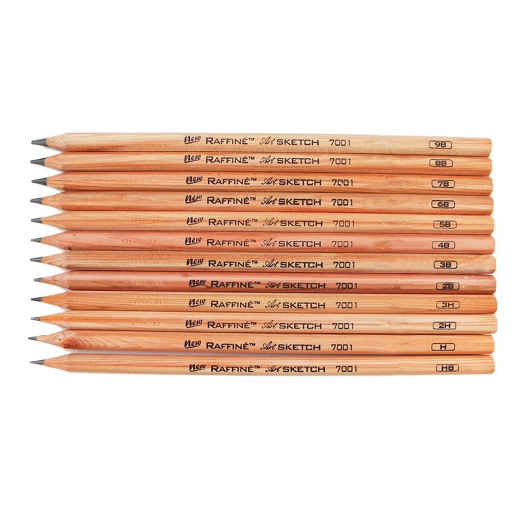 Starsource 12-Piece Sketching Kit with Wooden Pencils & Tin Box - Perfect for Beginners & Artists