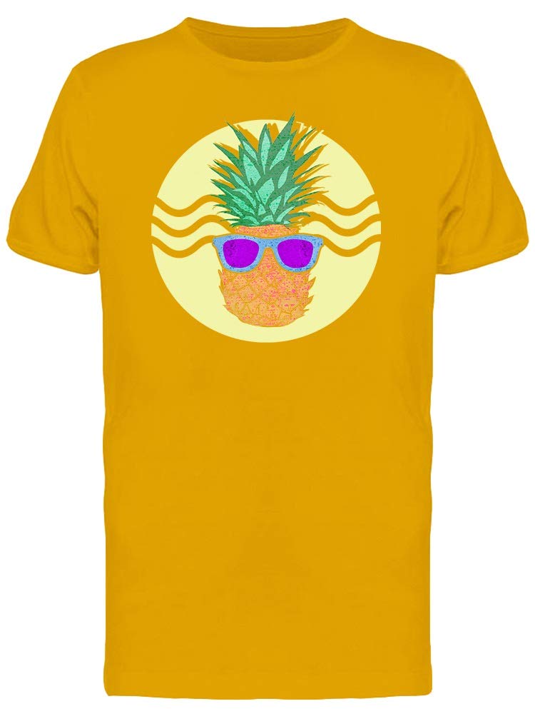 Smartprints Men's Fashion Pineapple Fruit Graphic T-Shirt - Casual Summer Tee for Beach, Vacation & Streetwear