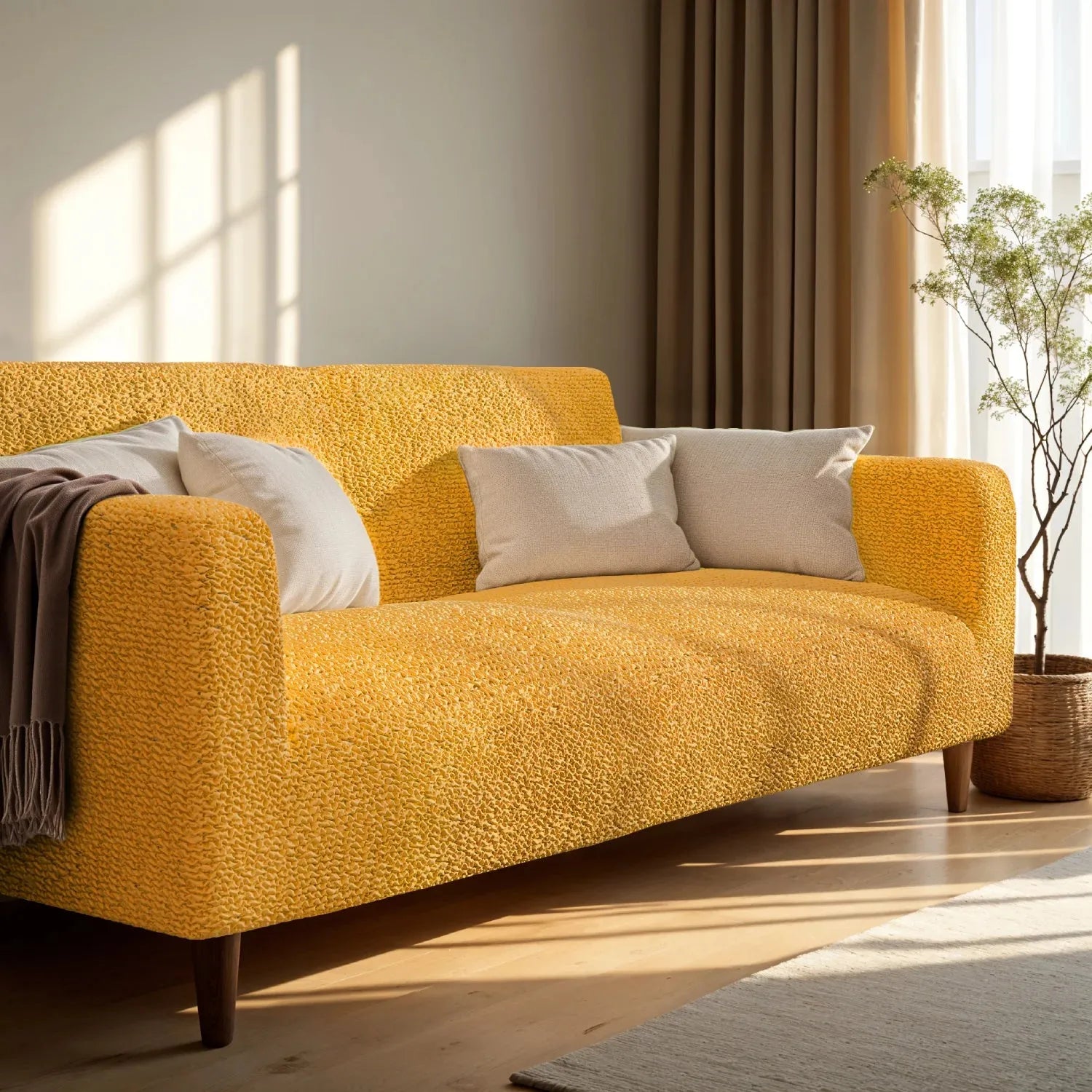 2 Seater Loveseat Slipcover - Soft Microfiber Fabric - Perfect for Living Room, Bedroom & Home Decor