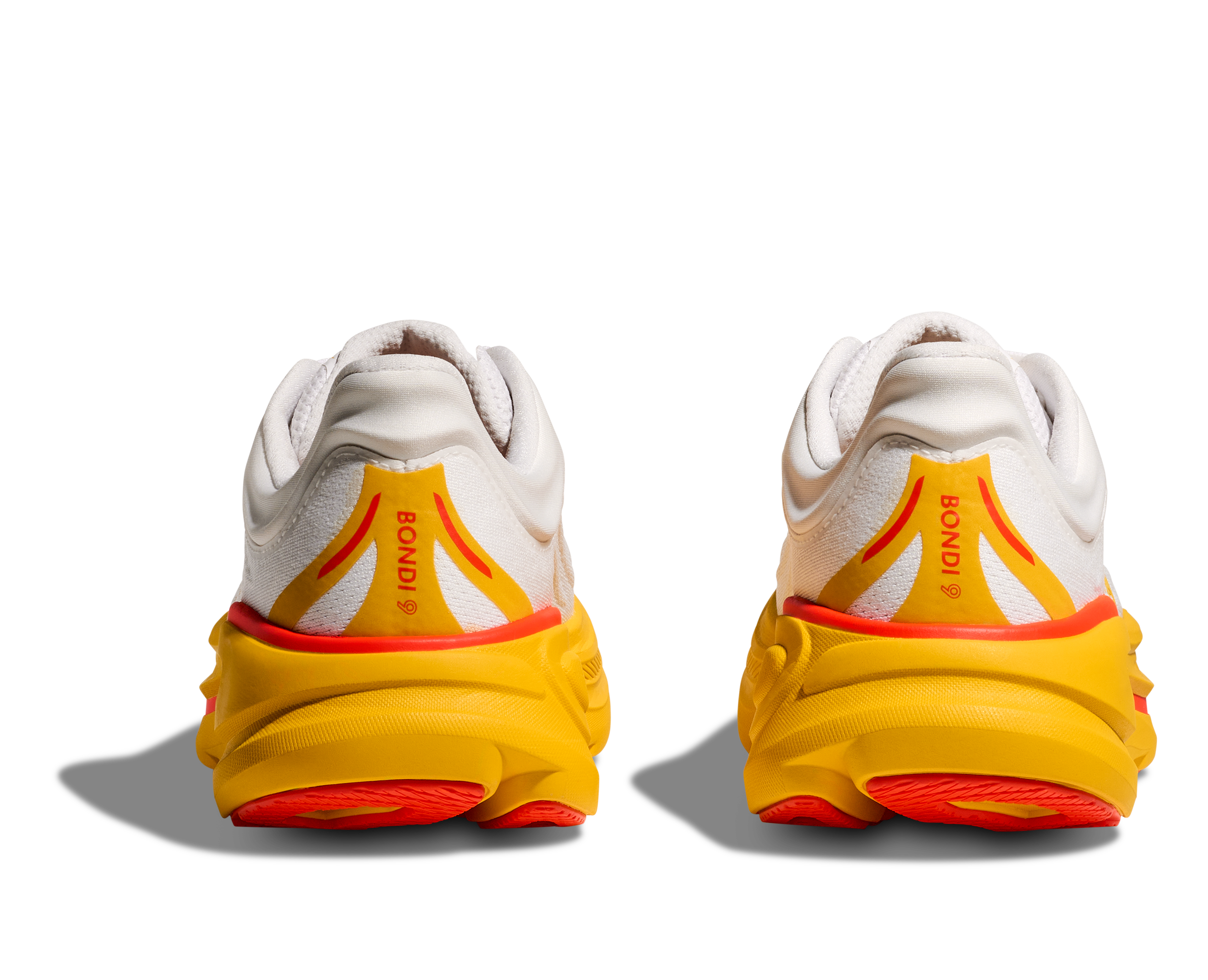 HOKA Women's Bondi 9 Running Shoes - Frost/Sunflower Colorway | Cushioned Comfort for Road Running, Walking & Everyday Wear