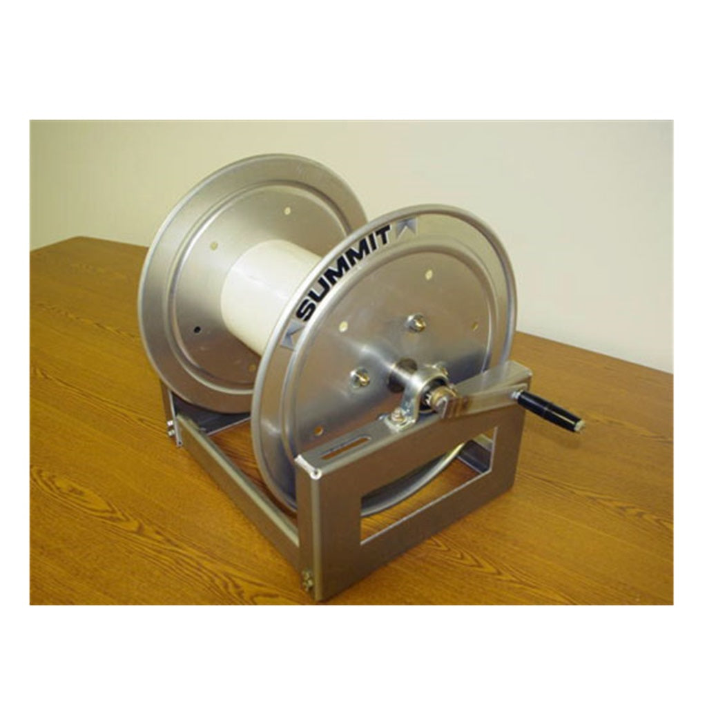 Summit SM Series 4000psi Aluminum Hose Reel with Stainless Steel Internals - Perfect for Pressure Washing, Car Washing & Industrial Applications