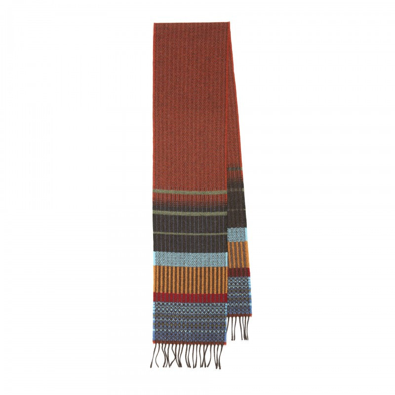 Wallace Sewell Kyoto Rust Lambswool Scarves - Soft & Warm Winter Accessories for Men & Women - Perfect for Cold Weather, Travel & Outdoor Activities