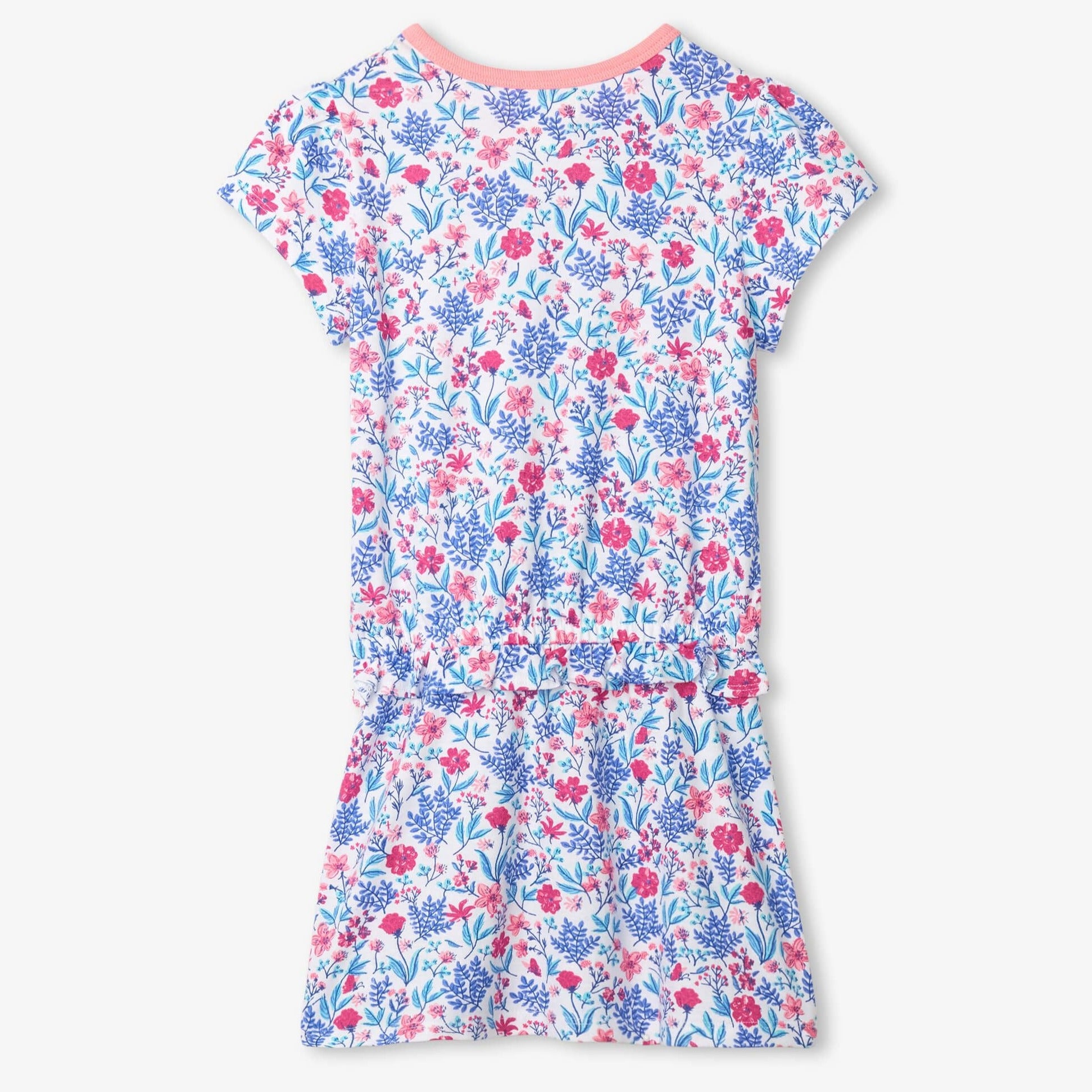Hatley Wild Flowers Ruffle Waist Dress for Girls - Floral Print Summer Dress with Ruffled Hem - Perfect for Birthday Parties, School Events & Outdoor Play