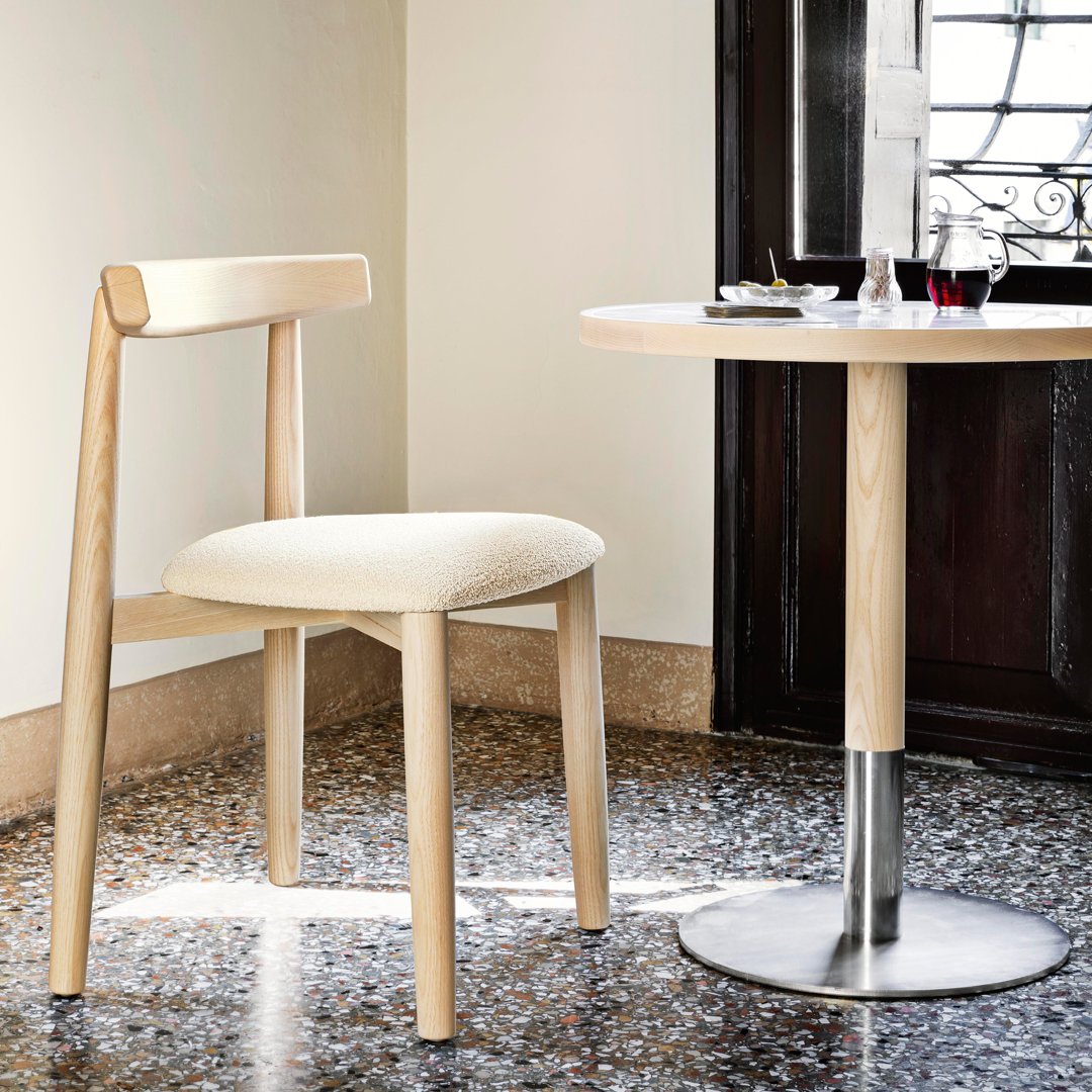 Claretta Bold Chair - Modern Stackable Dining Chair for Home & Office - Perfect for Small Spaces, Restaurants, and Events