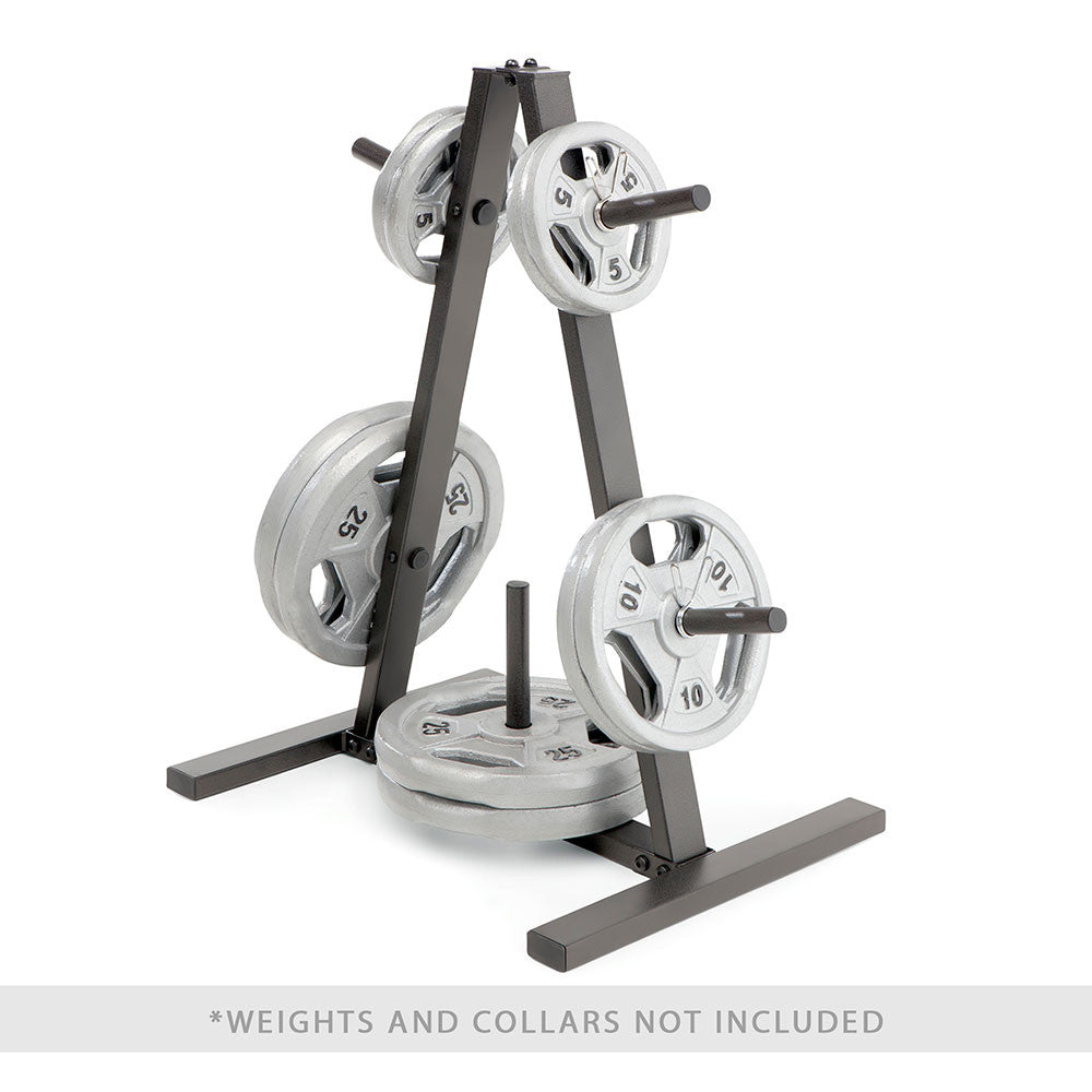 Marcy Standard Weight Plate Tree | PT 5733 - Heavy Duty Weight Plate Storage Rack for Home Gym & Commercial Use | Perfect for Dumbbell, Barbell & Olympic Weight Plates Organization