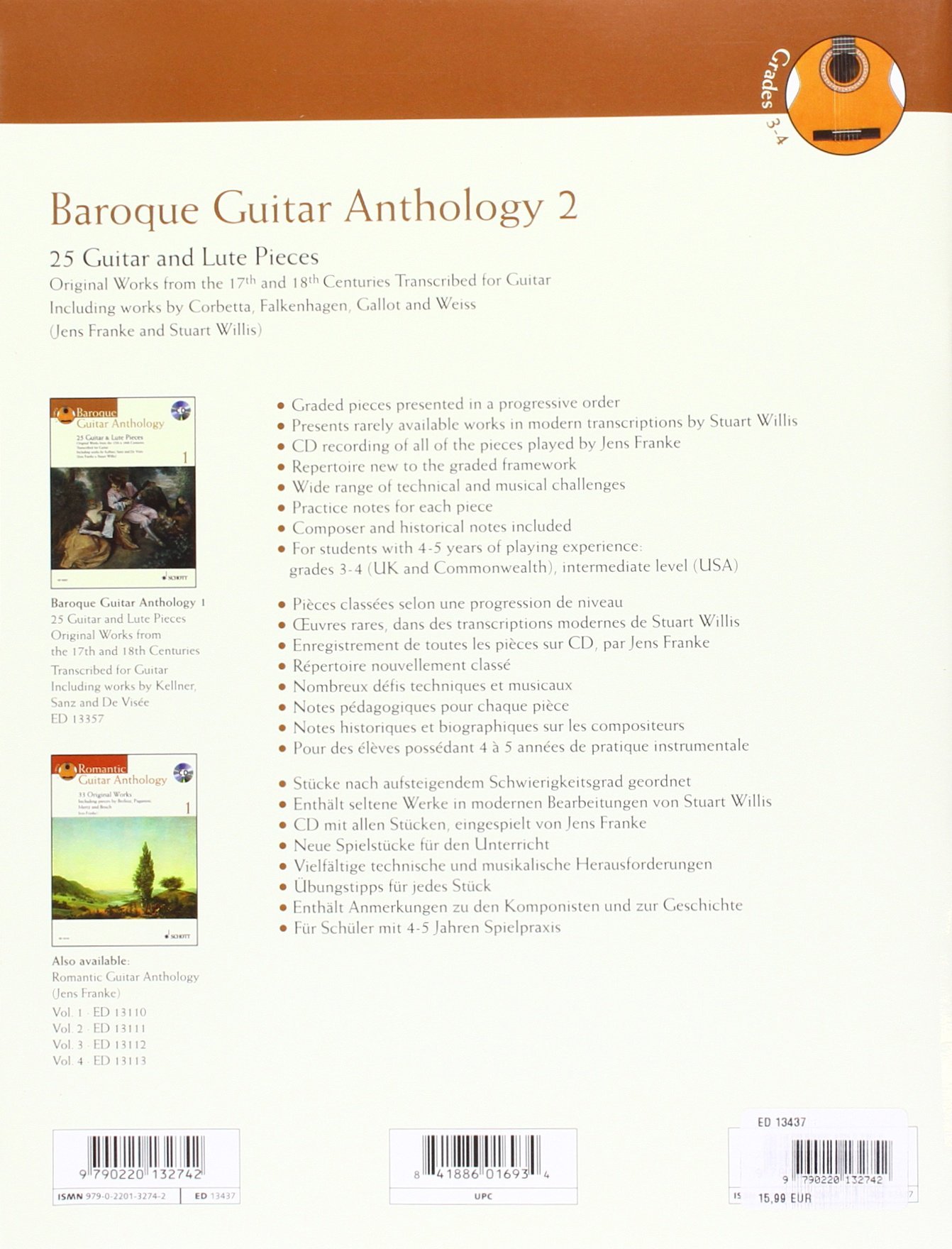 Baroque Guitar Anthology - Authentic Classical Guitar Music Collection for Lovers of Historical & Renaissance Music | Perfect for Concerts, Study & Relaxation