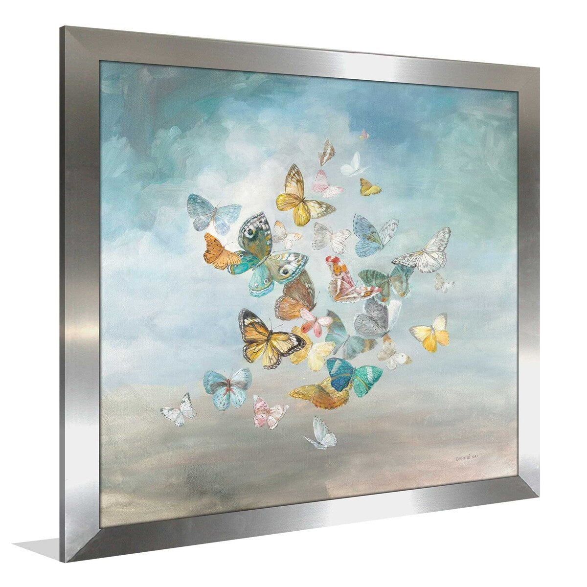 Vibrant Blue Butterfly Print Acrylic Wall Art - Perfect for Home Decor, Living Room, Bedroom & Office