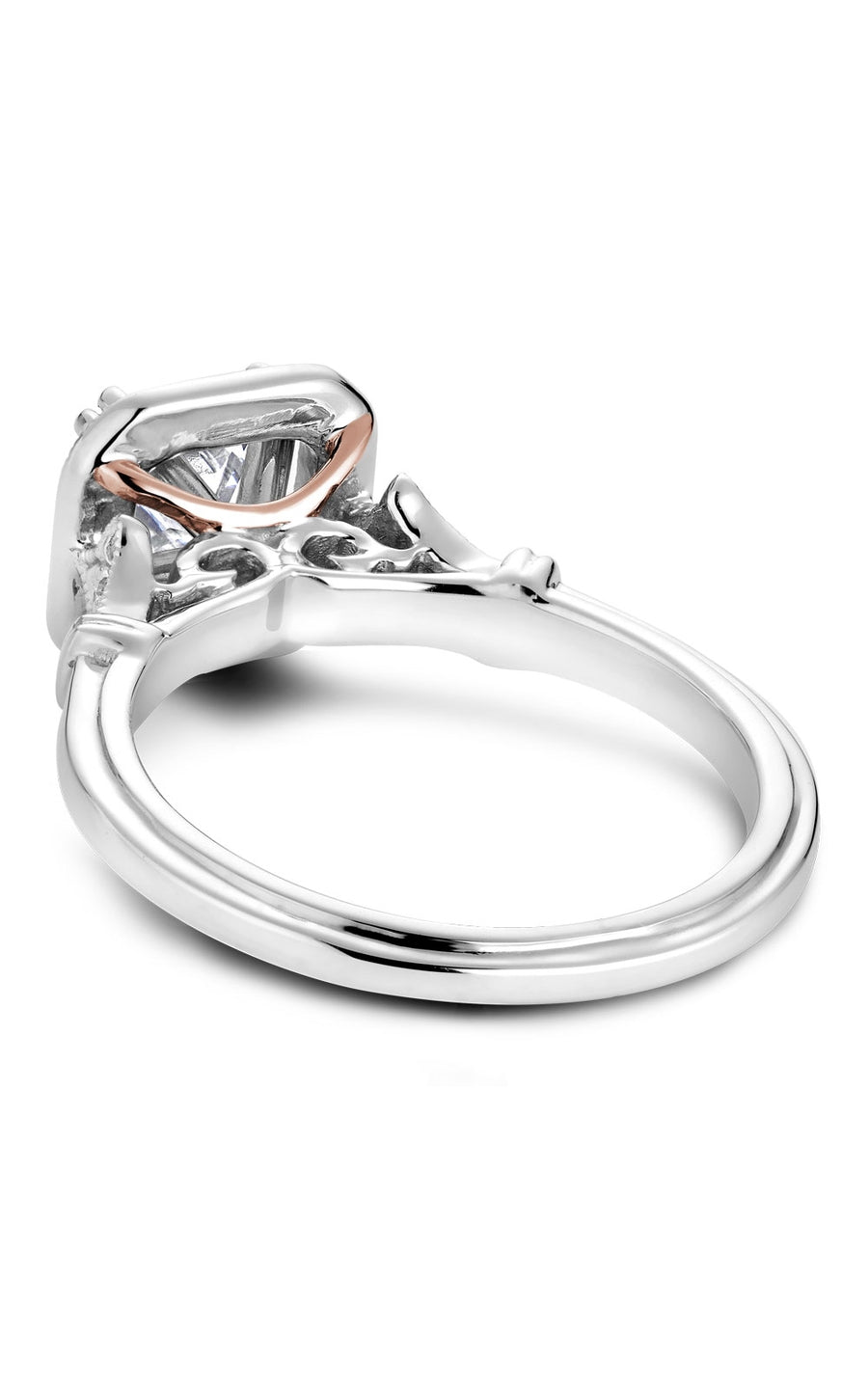 Noam Carver Bridal Engagement Ring B070 01A - 14K White Gold Diamond Wedding Band for Women, Elegant Solitaire Promise Ring for Proposals, Anniversaries & Special Occasions