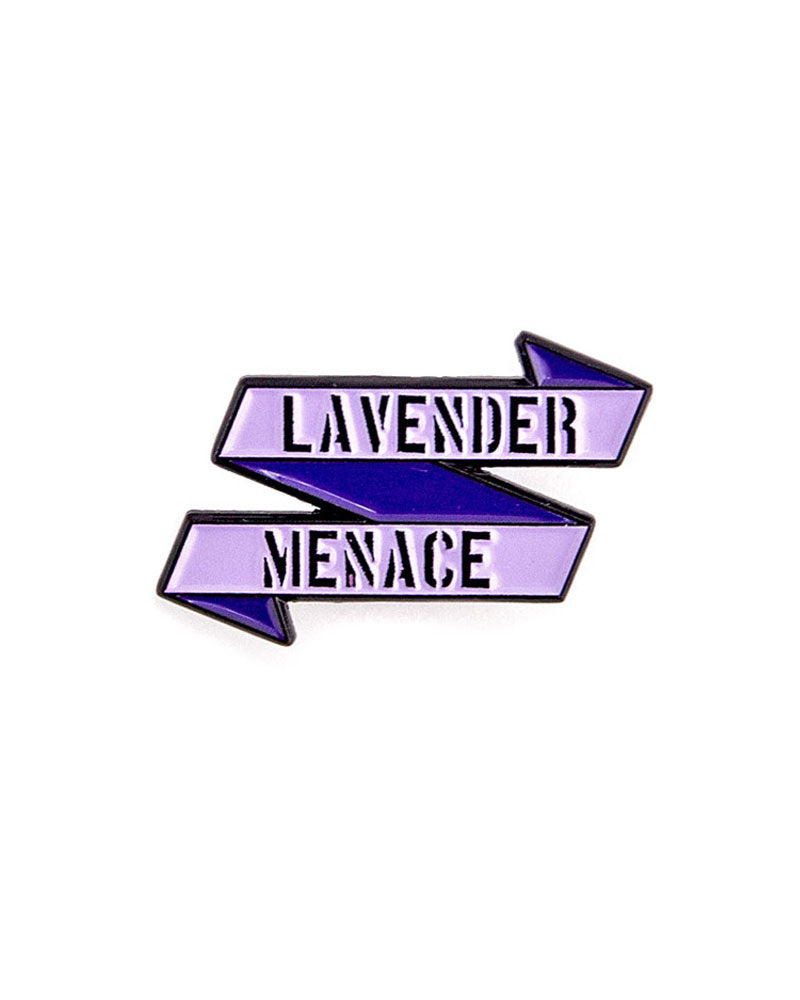 Lavender Menace Pin - Vintage LGBTQ+ Pride Enamel Pin Badge - Perfect for Backpacks, Jackets & Pride Events