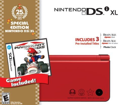 Nintendo DSi XL - 25th Anniversary Edition Red (Renewed) | Premium Refurbished Handheld Gaming Console | Perfect for Retro Gaming & Collectors